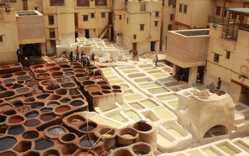 Chaouwara tanneries, Fes, Morocco